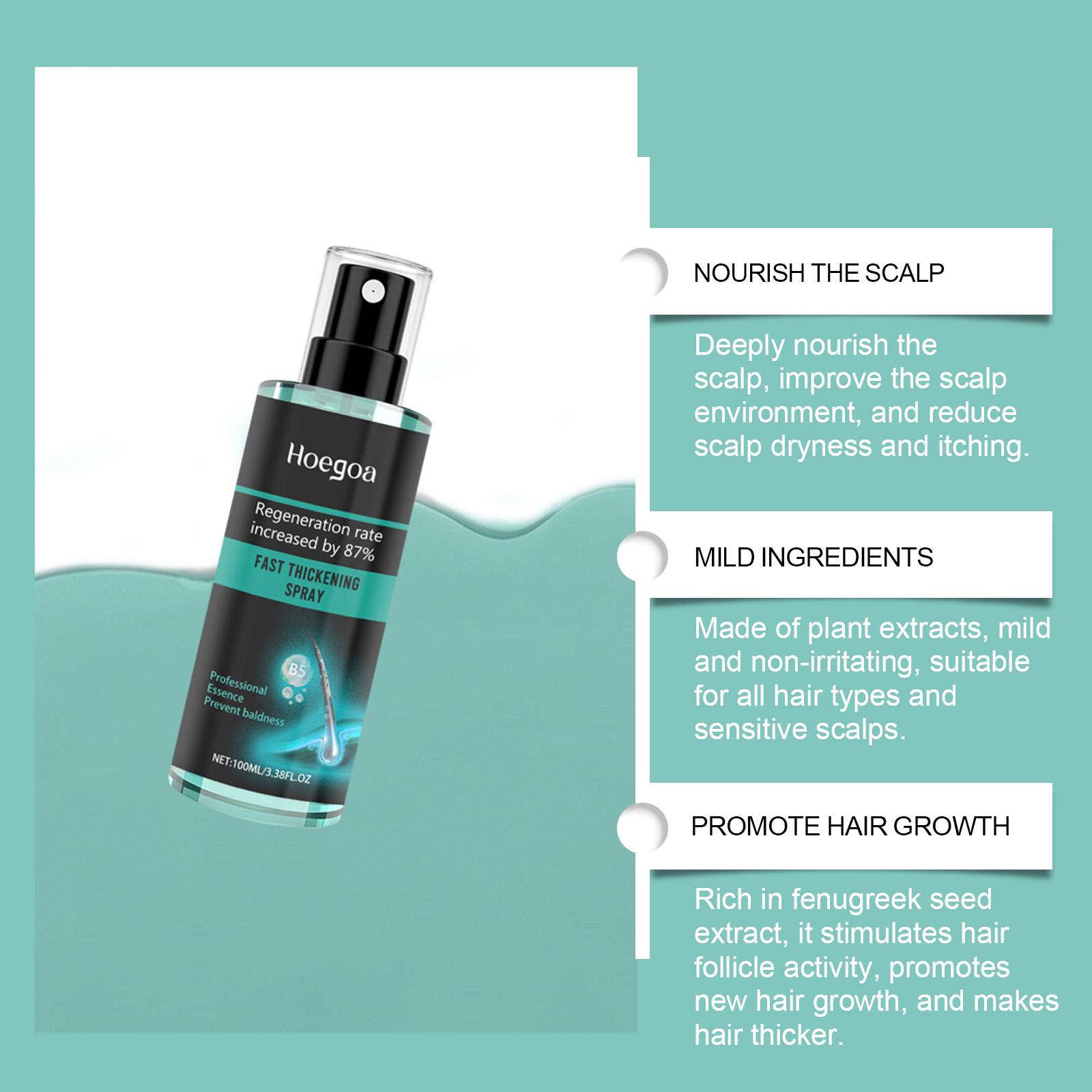 Hoegoa Anti-Alopesi Spreyi Saç - Hair Care Daily Routine incelemesi ve fiyatı